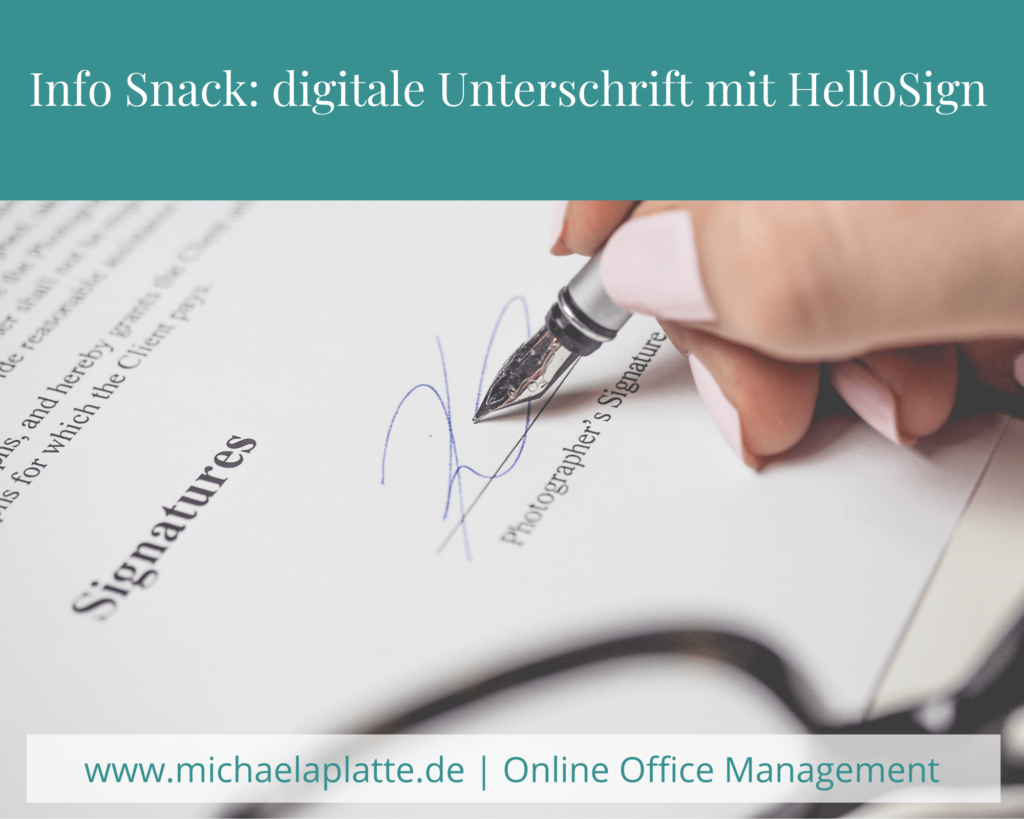 digitale Unterschrift HelloSign