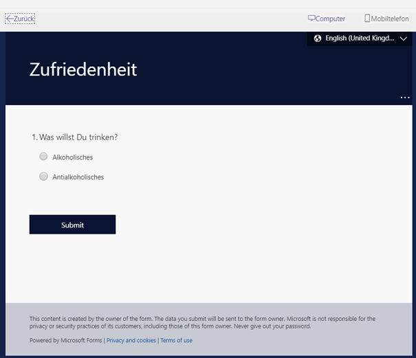Umfragen einfach erstellen mit MS Forms