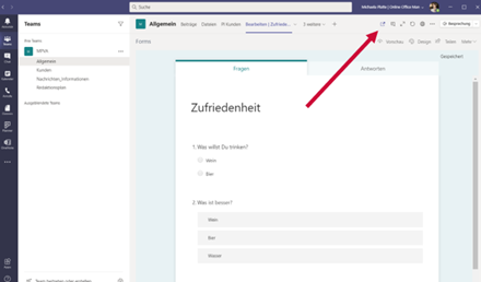 Umfragen einfach erstellen mit MS Forms