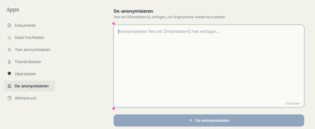 05 2026 anymize De-Anonymisieren