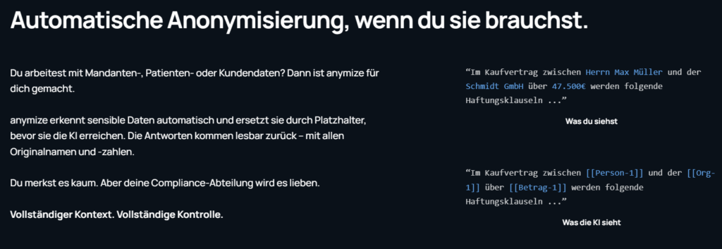 05 2026 anymize automatische Anonymisierung