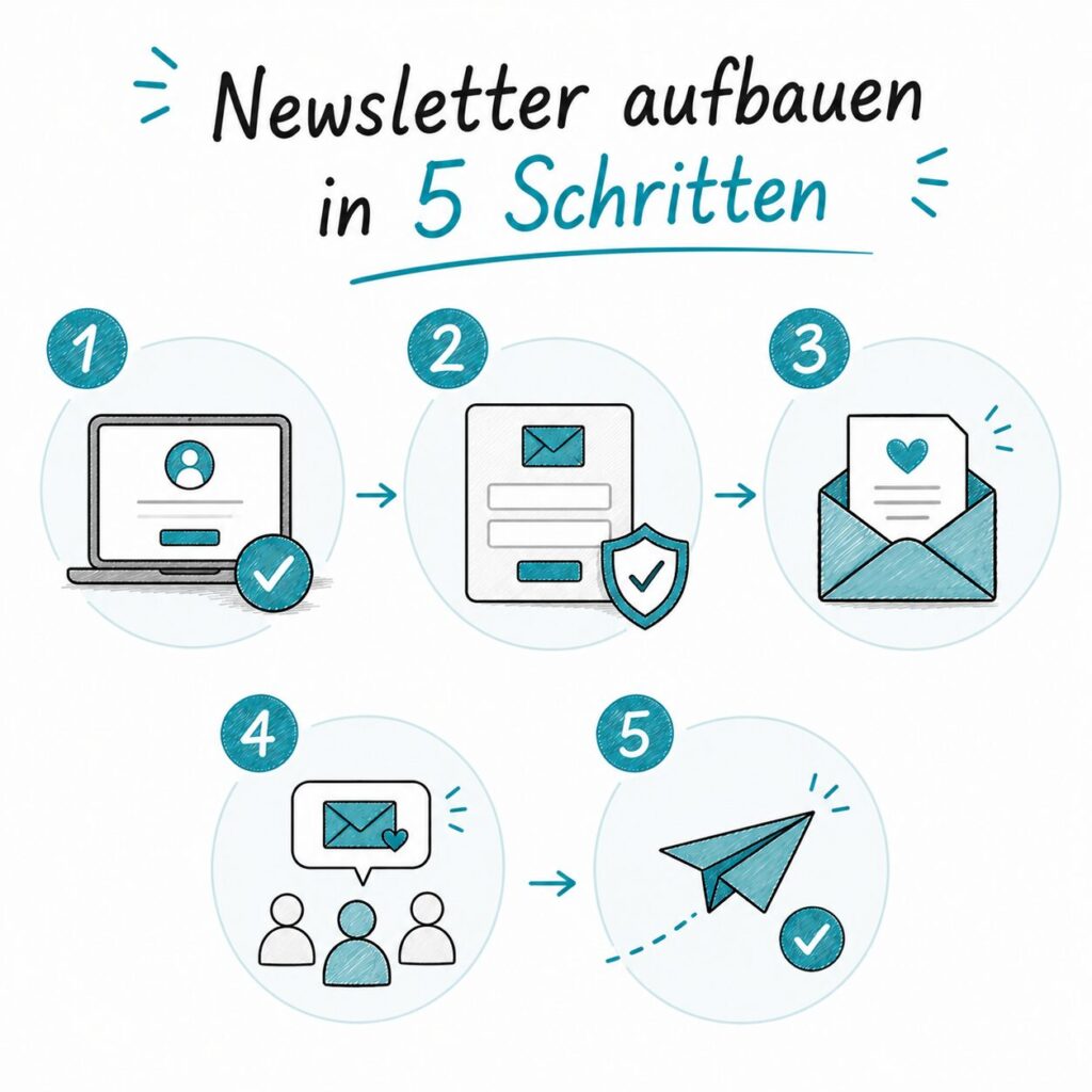 Newsletter aufbauen in 5 Schritten